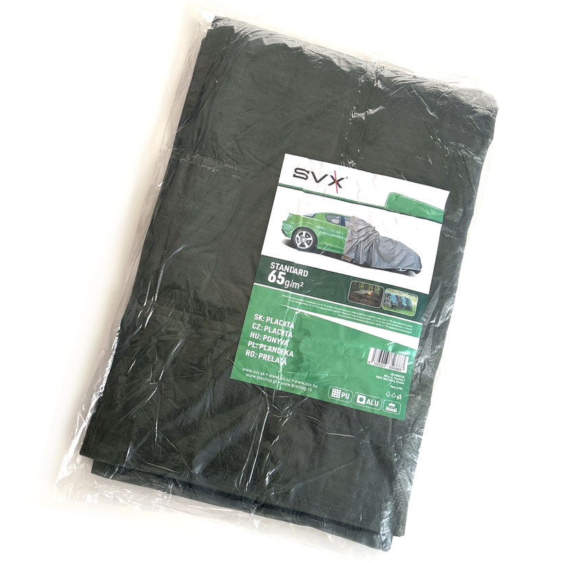 Plachta zakrývacia 5x8m tmavá zelená 65g/m²