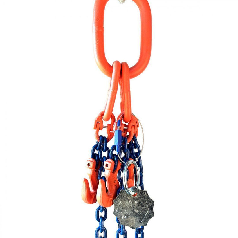 Reťazový záves oko-3 hák tr 100 so skracovačom (3 m, 3000/2120 kg, 6 mm)