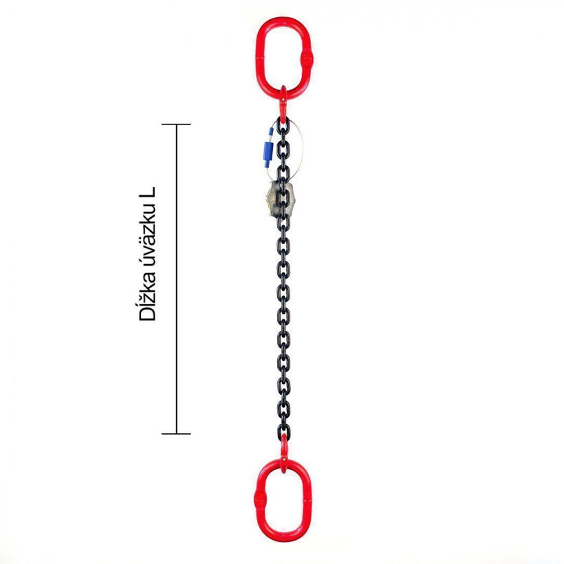 Reťazový záves oko-oko tr 80 so skracovačom (4m, 5300 kg, 13 mm)