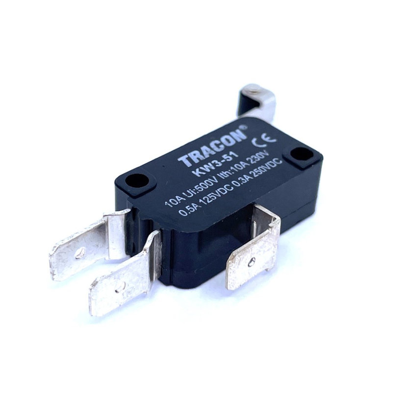 Mikrospínač s pákou a kladkou