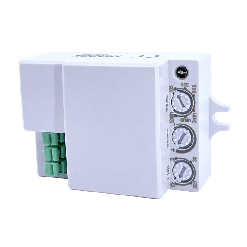 Snímač pohybu mikrovlnný - biely 360°