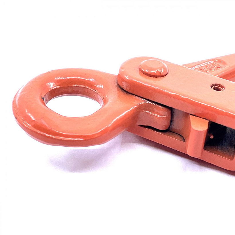 Samozaisťovací hák s okom tr 100 oranžový 10mm