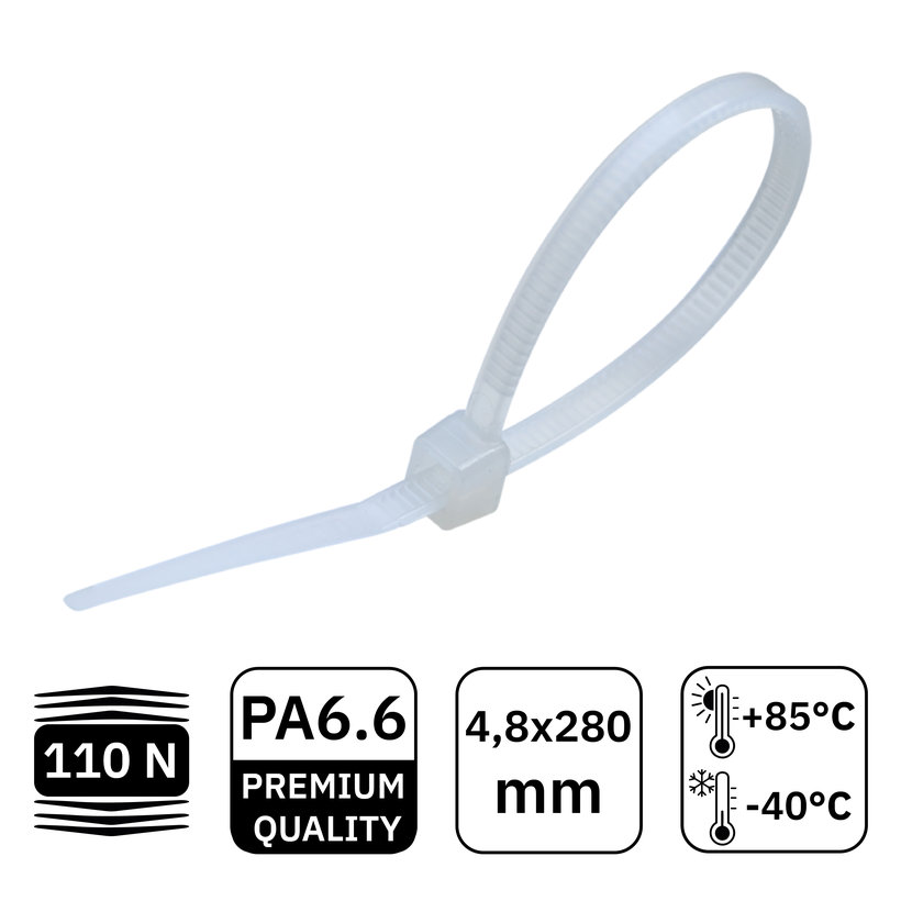 Sťahovacia páska biela 4,8x280mm