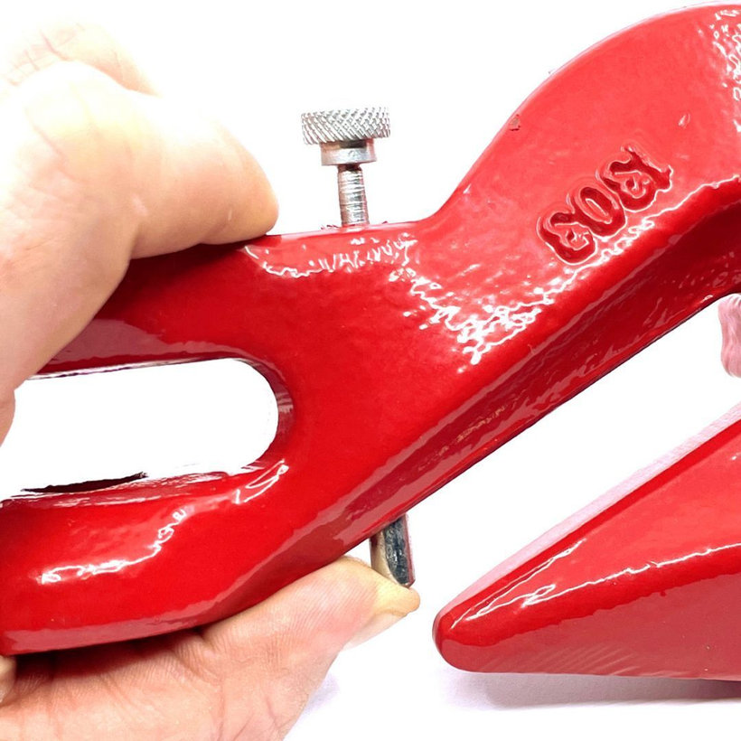 Skracovač vidlicový s poistkou tr 80 červený 10mm