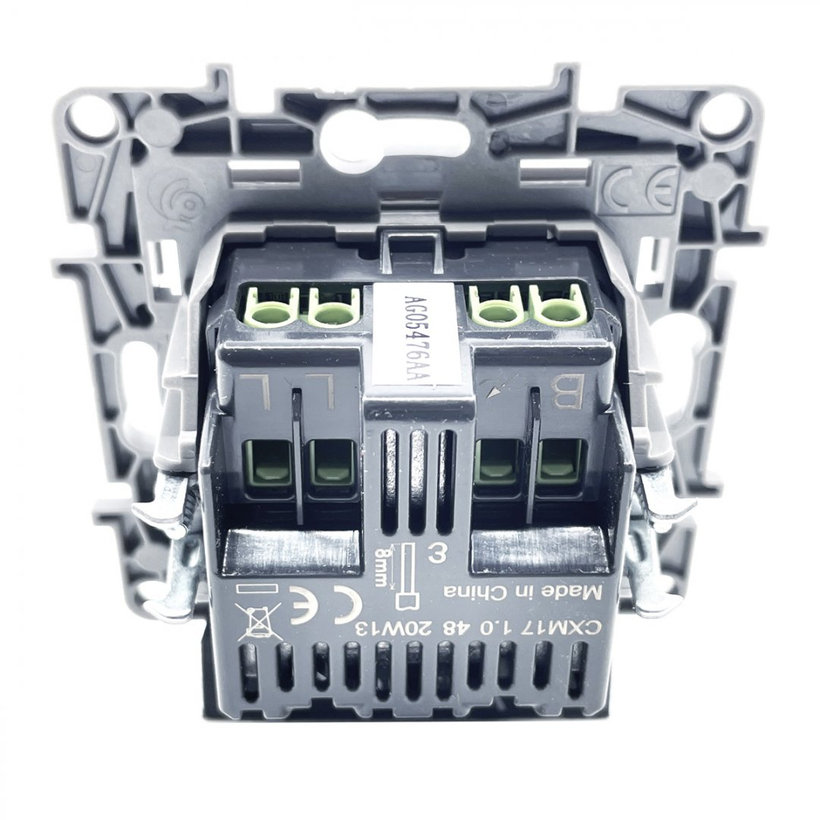 Niloé otočný stmievač biely