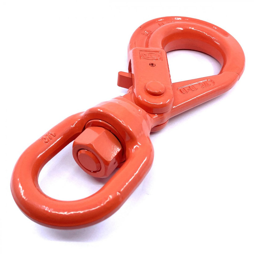 Samozaisťovací otočný hák tr 100 oranžový 8mm