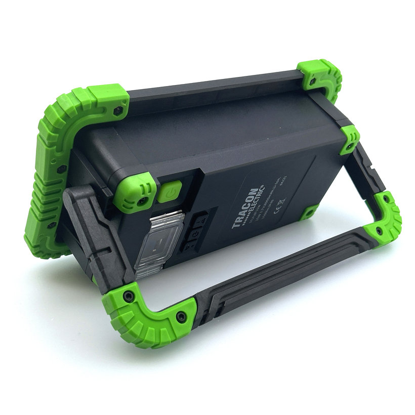 Akumulátorový montážny LED reflektor s reproduktorom Bluetooth