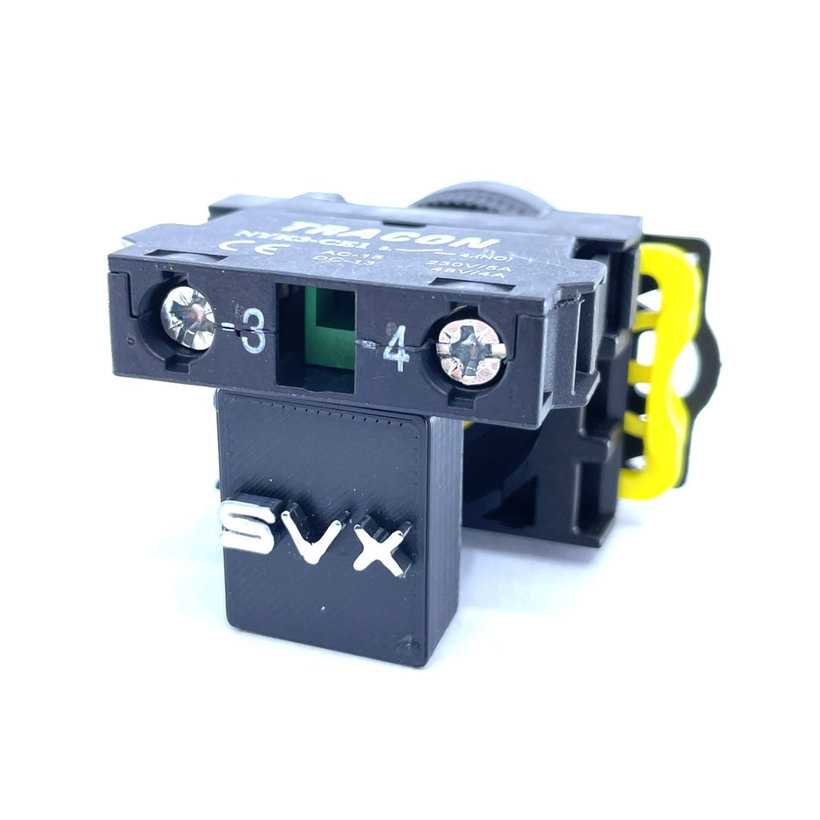 Klasický tlačidlový spínač zelený