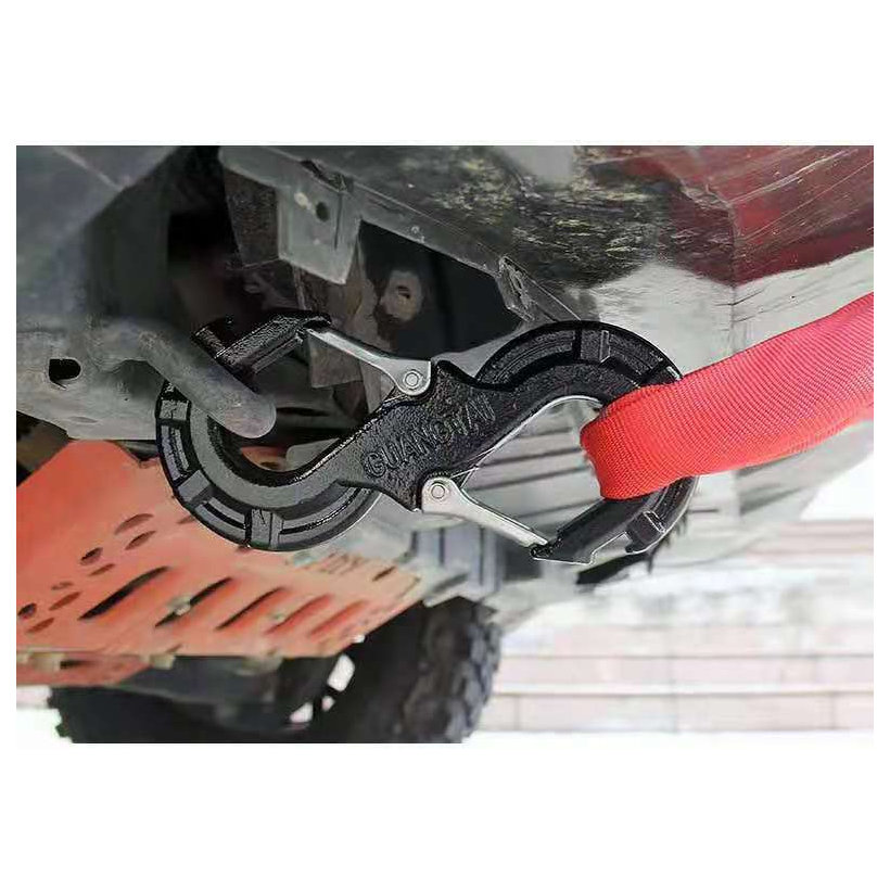 S hák s poistkou pre offroad červený