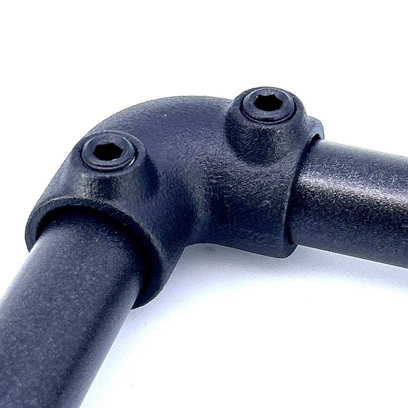 Spojovací článok tvar L 27 mm - čierny