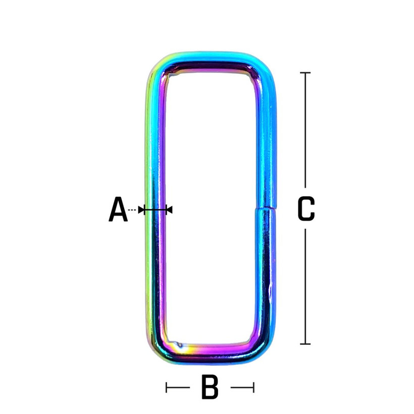 Vsuvka nízka dúhová 16x9x3mm
