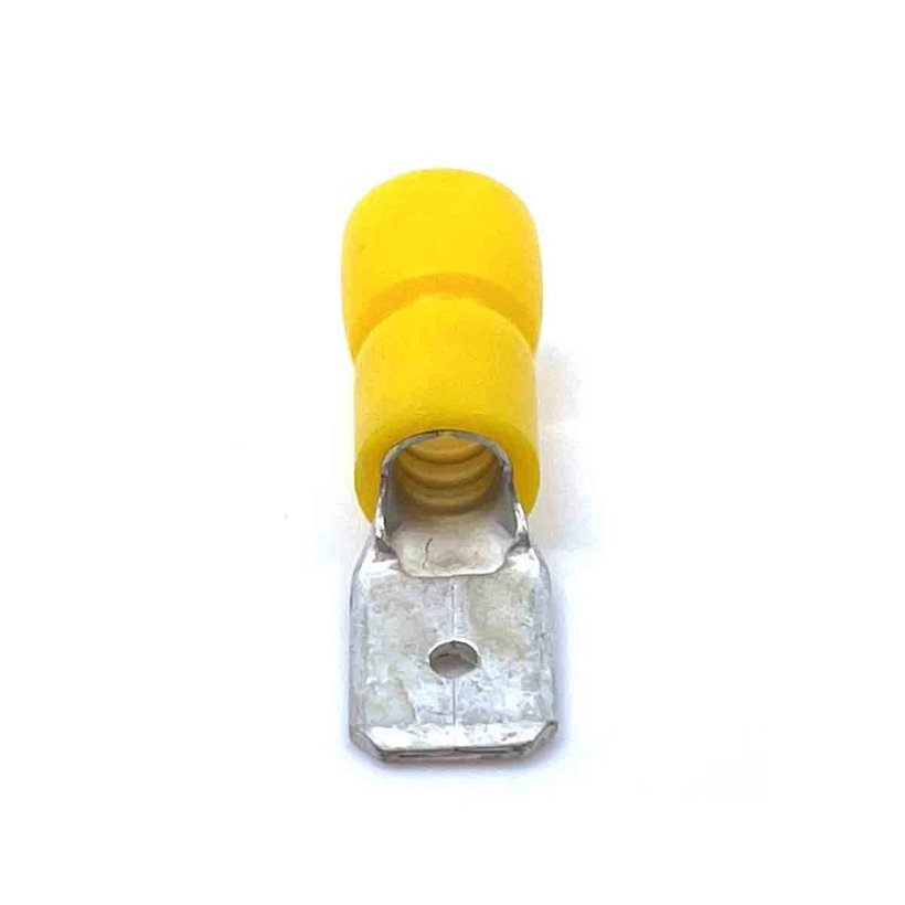 Izolované Cu lisovacie kolíky ploché žlté 6mm²