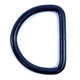 Krúžok zváraný tvar D čierny 3x16mm