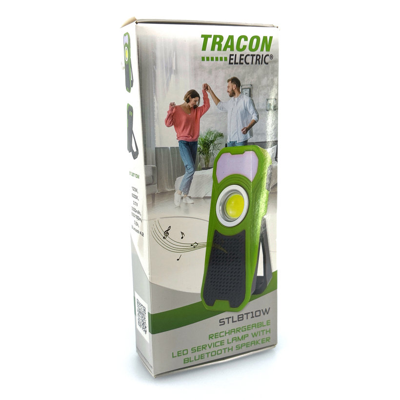 Akumulátorová ručná LED lampa s reproduktorom Bluetooth