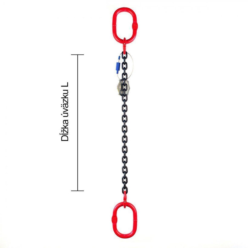 Reťazový záves oko-oko tr 80 so skracovačom (4,5 m, 2000 kg, 8 mm)