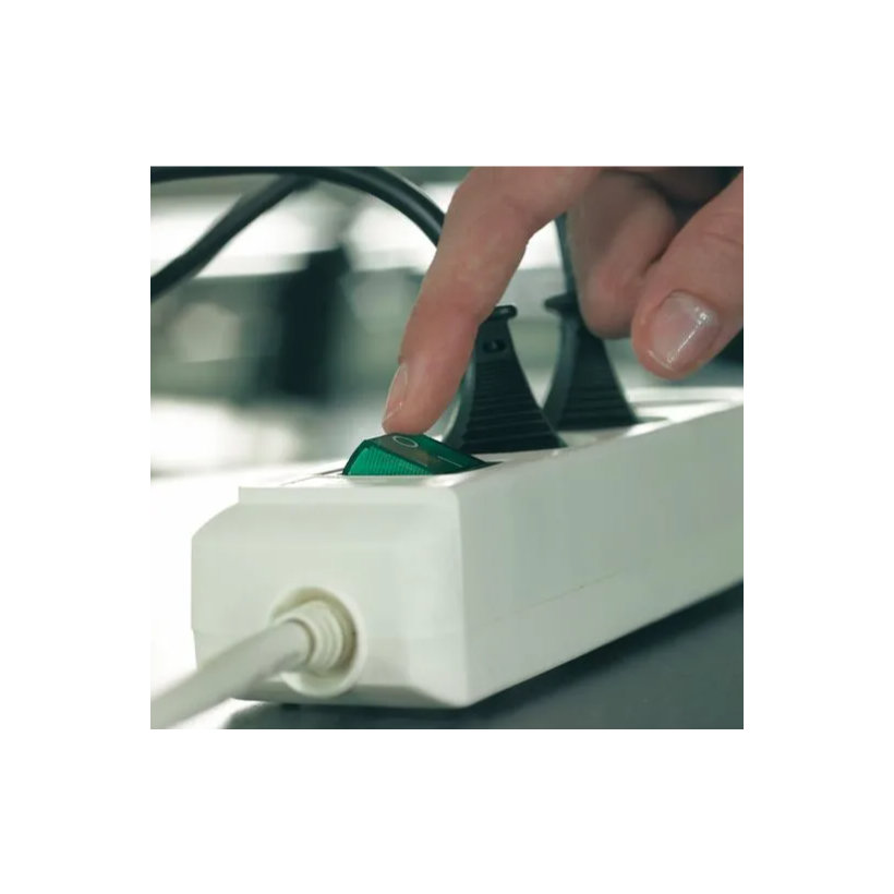 Predlžovací kábel Eco-Line biela SCHUKO 3m