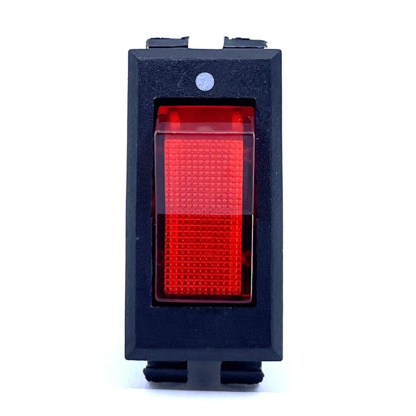 Kolískový vypínač ON-OFF červený podsvetlený, 16A, 250V