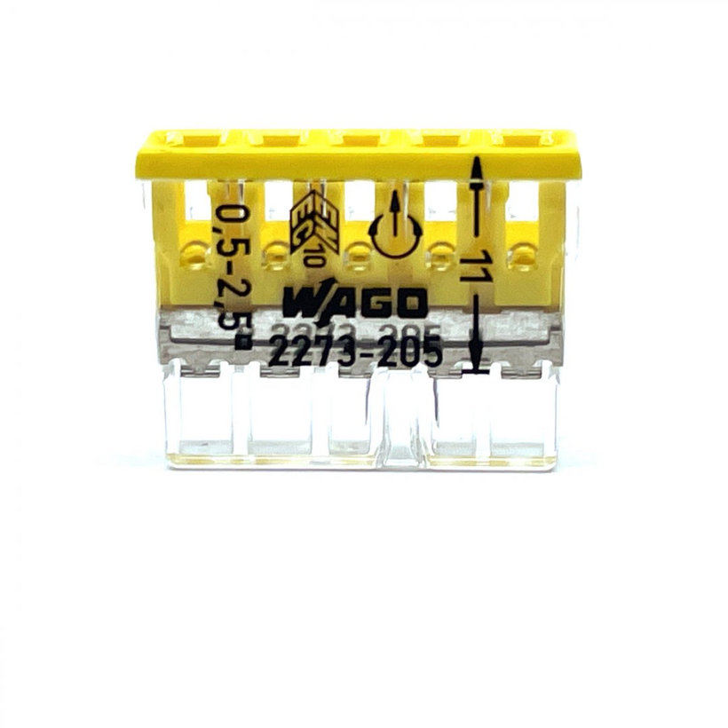 Spojovacia svorka bezskrutková - 5 vodičov