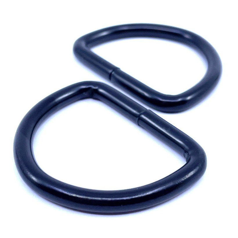 Krúžok zváraný tvar D čierny 5x40mm