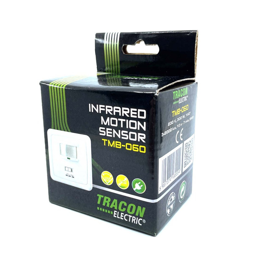 Snímač pohybu zapustený - biely 160°