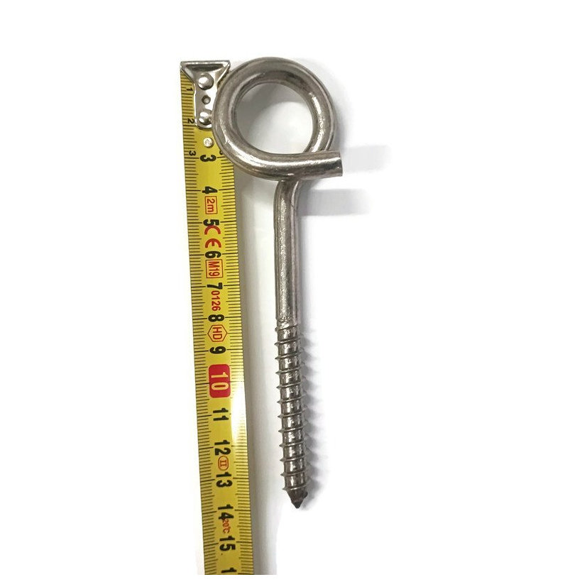 Hák hojdačkový s vrutom - nerez A2 140 mm