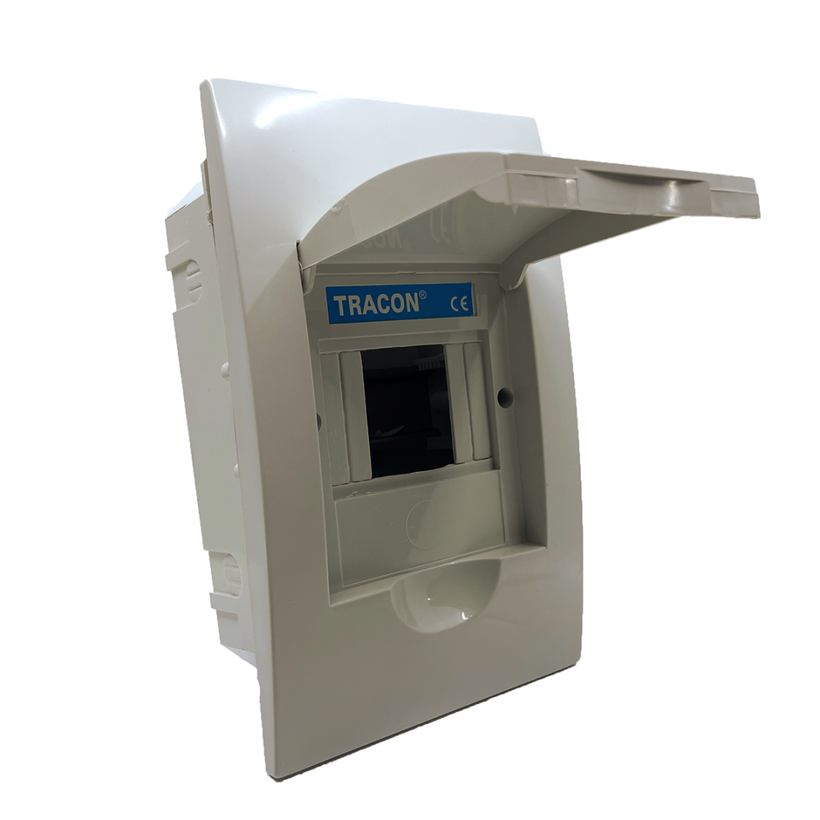 Rozvodná skriňa podomietková s bielymi dvierkami 115x200x60mm