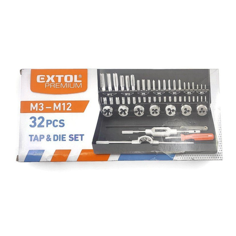 Závitníky a závitové očká 32-dielna sada