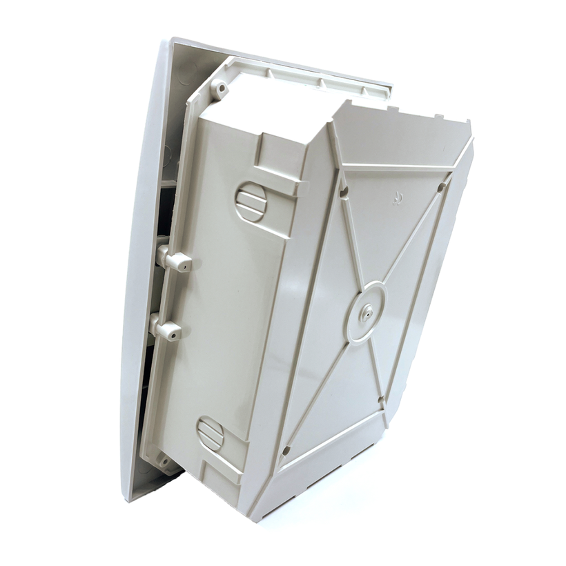 Rozvodná skriňa podomietková s bielymi dvierkami 160x200x60mm