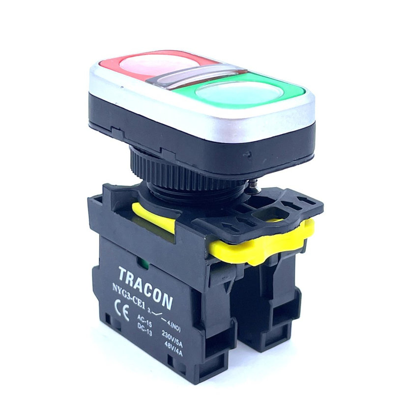 Dvojtlačidlo zelené+červené