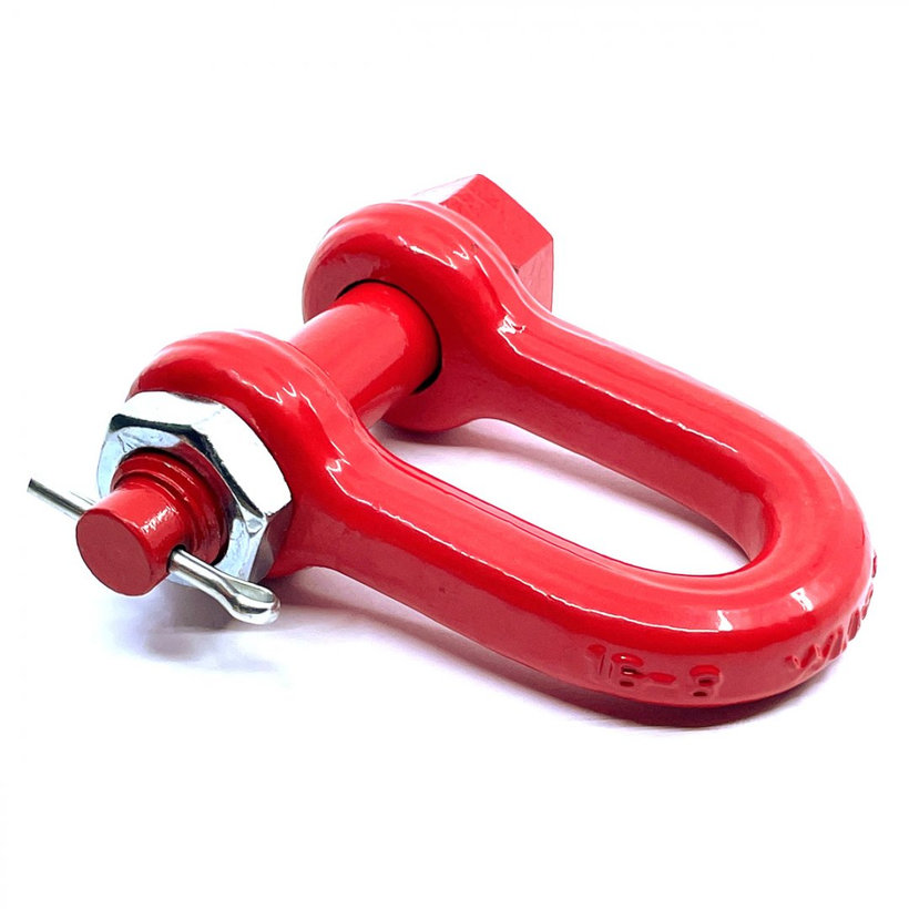 Pevnostný strmeň tvar D tr 80 červený 13mm