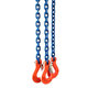 Reťazový záves oko-3 hák tr 100 so skracovačom (2,5 m, 21200/15000 kg, 16 mm)