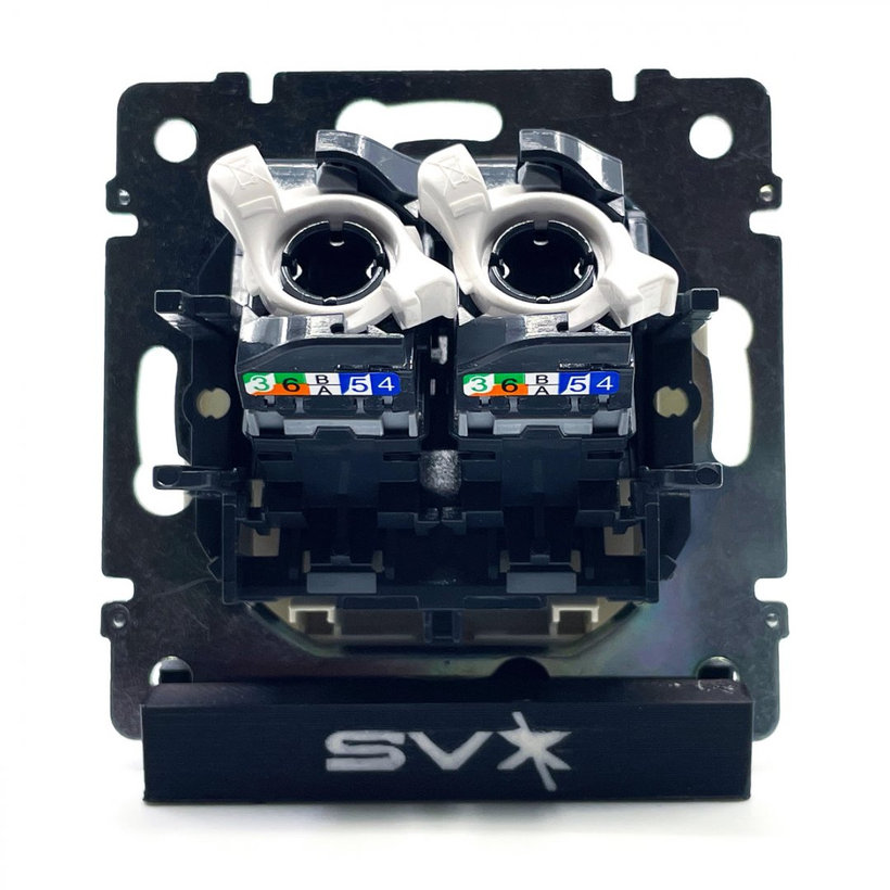 Valena zásuvka dátová 2xRJ45 UTP béžová