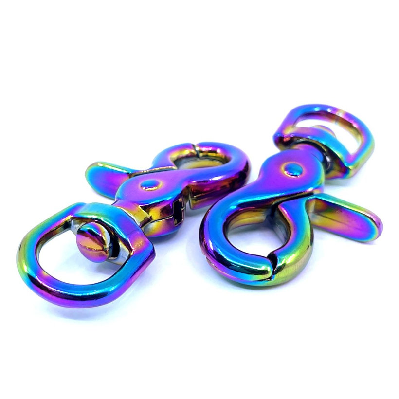 Karabína vypúšťacia dúhová 61x13mm