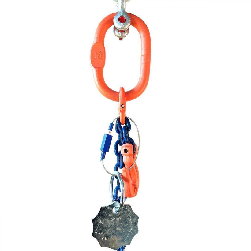 Reťazový záves oko-hák tr 100 so skracovačom (5,5 m, 4000 kg, 10 mm)