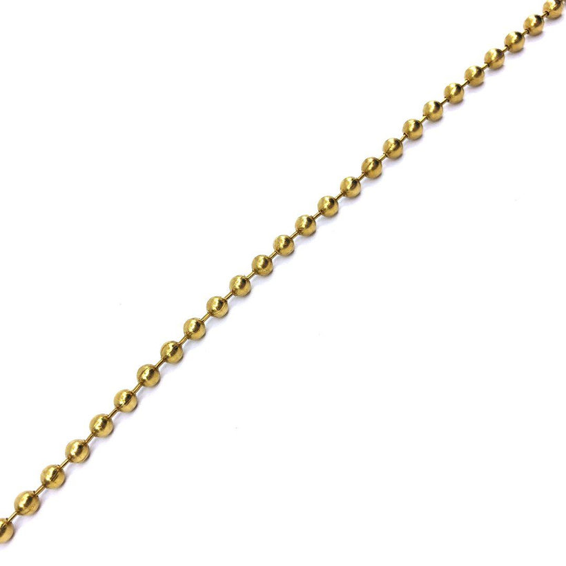 Reťaz guličková žltý zinok 2,4mm