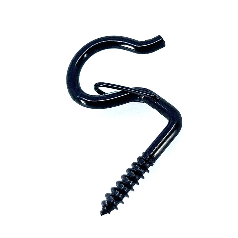 Okrasné oko s vrutom na uchytenie črepníka - čierne