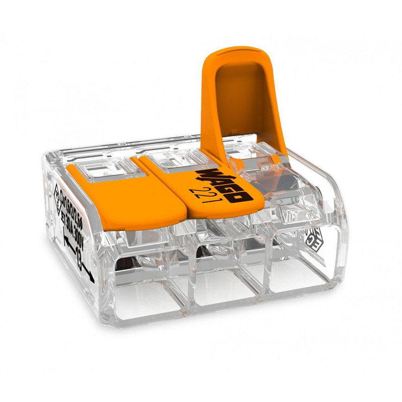 Svorka bezskrutková s páčkou - 3 vodiče