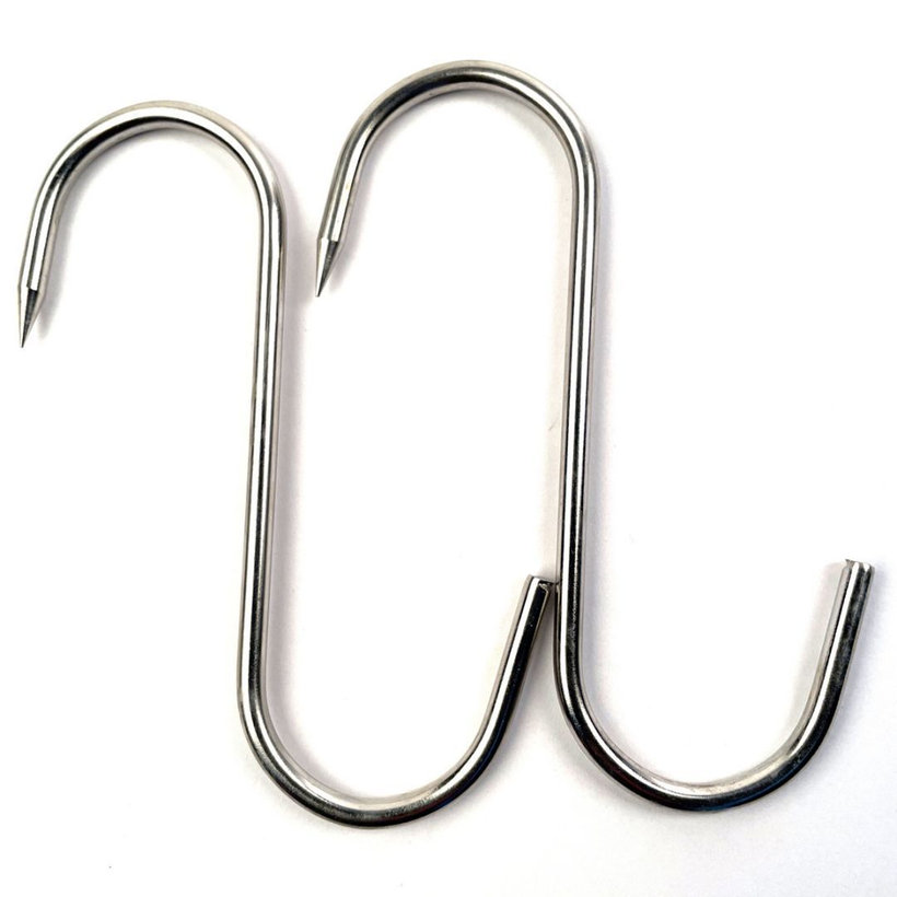 Nerezový hák mäsiarsky 120 mm