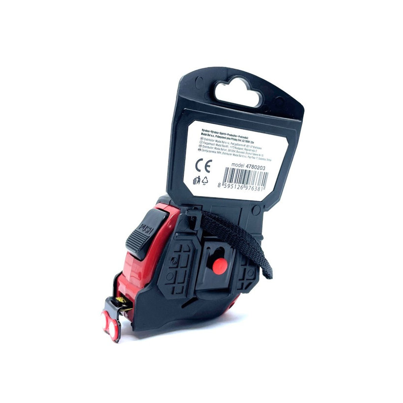 Meter zvinovací pogumovaný s magnetom 3m