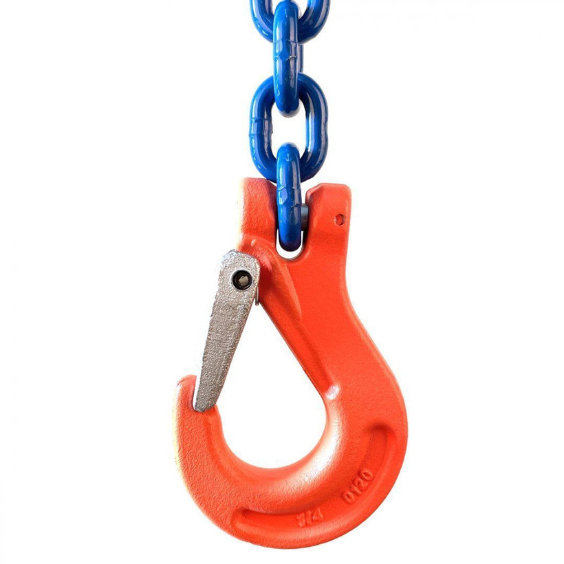 Reťazový záves oko-hák tr 100 so skracovačom (2,5 m, 1400 kg, 6 mm)
