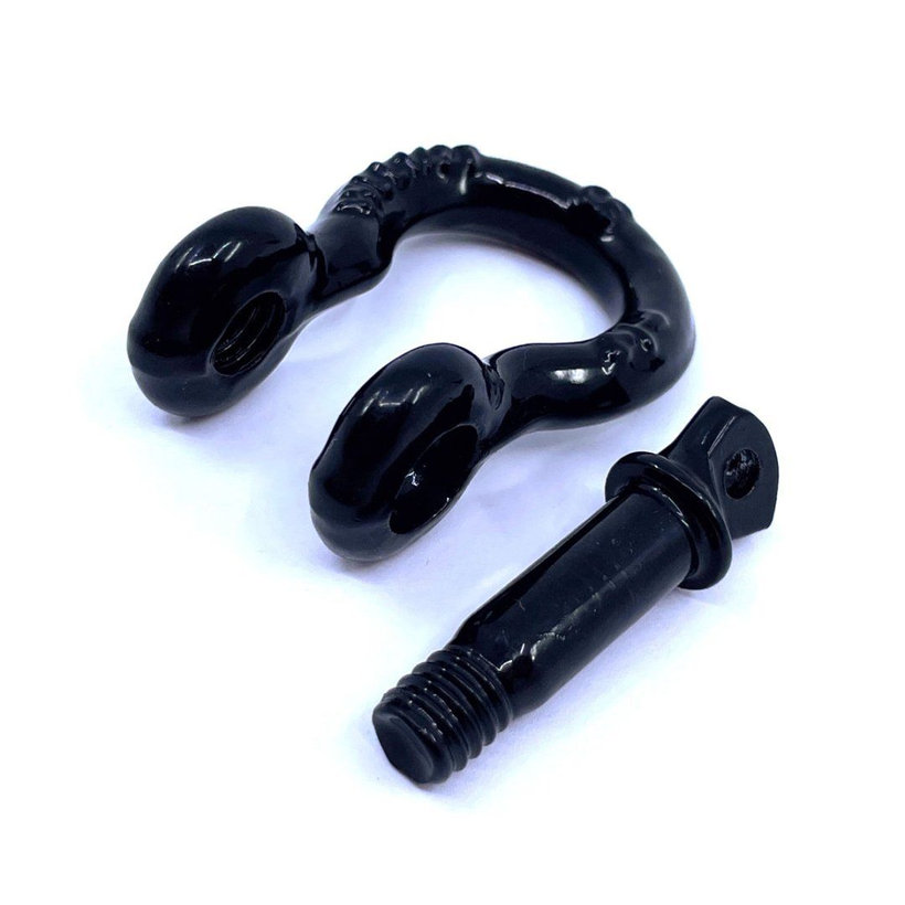 Pevnostný strmeň Tvar Oblúk s čapom - čierny 0,75T