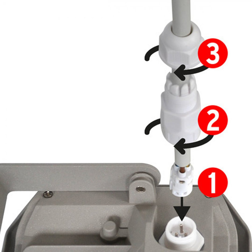 LED reflektor s infračerveným pohybovým snímačom