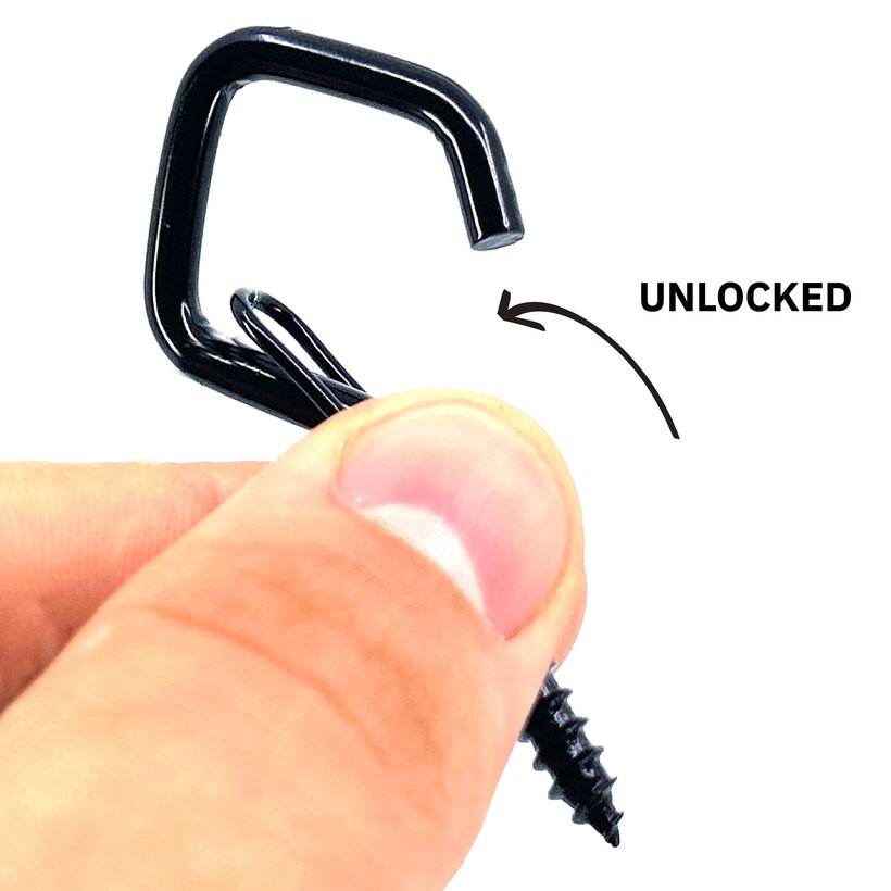 Okrasné oko s vrutom v tvare diamantu - čierne