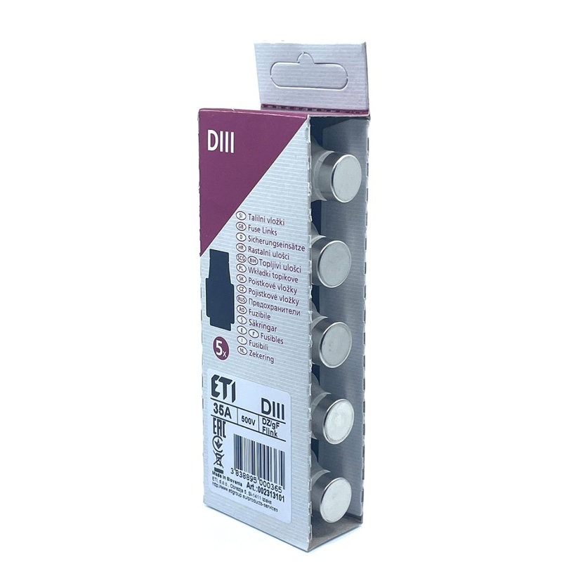 DIII 35A valcová poistka