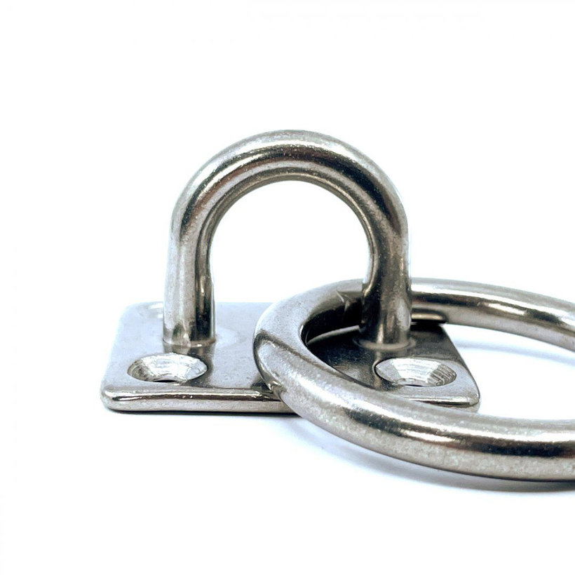 Nerezová doska s okom a krúžkom 35x40mm