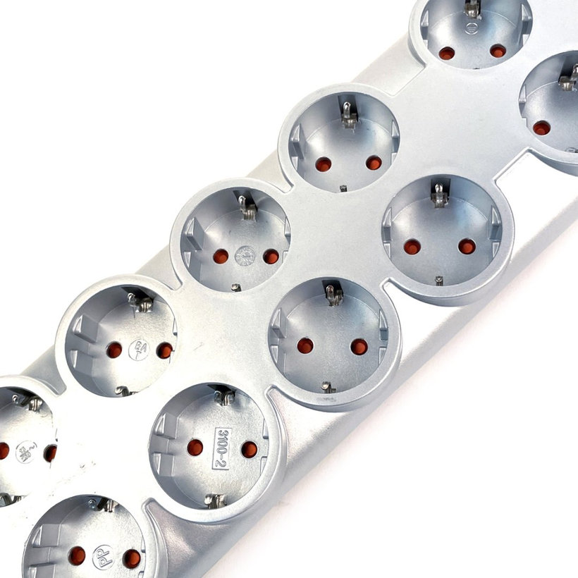 Predlžovací kábel PRIMERA 10 zásuviek 16A SCHUKO 2m