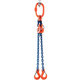 Reťazový záves oko-2 hák tr 100 so skracovačom (6,5 m, 2000/1400 kg, 6 mm)