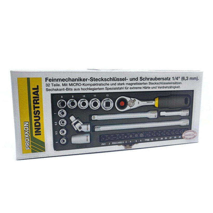 Sada hlavíc s račňou 1/4´´