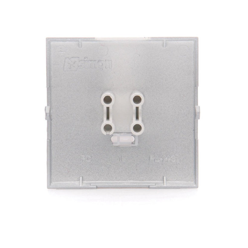 Kryt strieborný pre spínače a tlačidlá s orientačným podsvietením