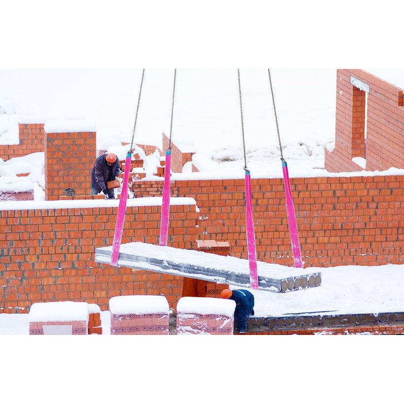 Zdvíhací pás - nekonečná slučka Červená 5T/1-2M